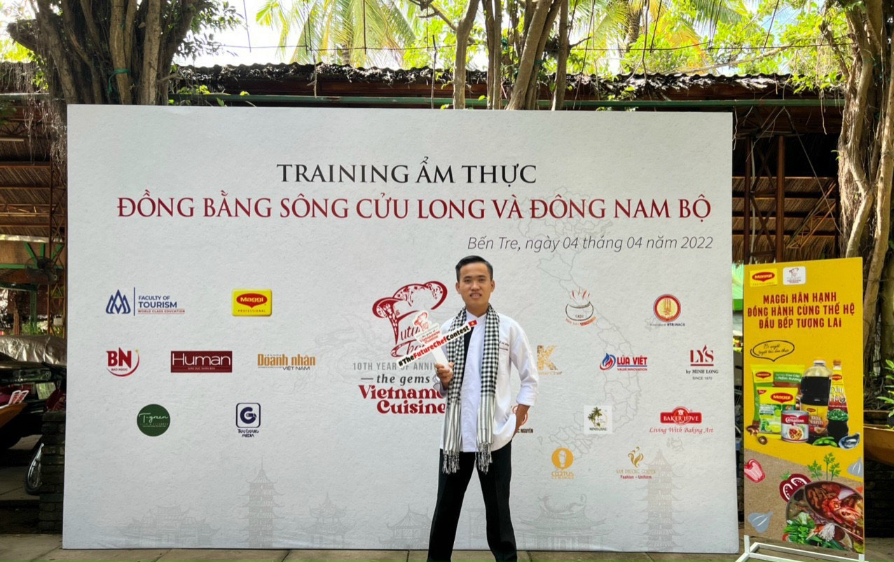 Đầu bếp Võ Công Hậu tại cuộc thi The Future Chef