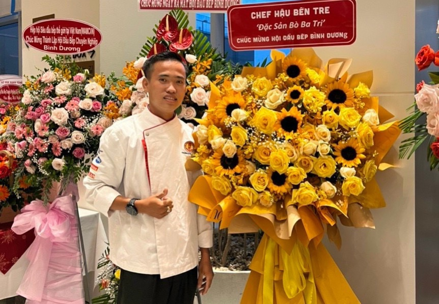 Võ Công Hậu chúc mừng hội đầu bếp Bình Dương